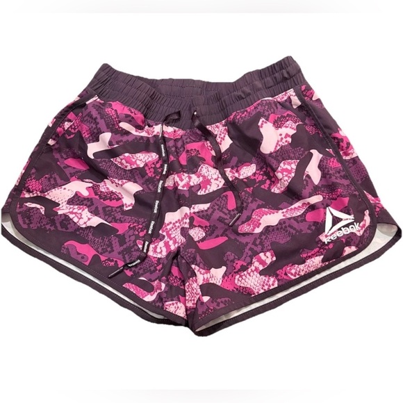Reebok Women's Pink Camo Shorts - Picture 1 of 3